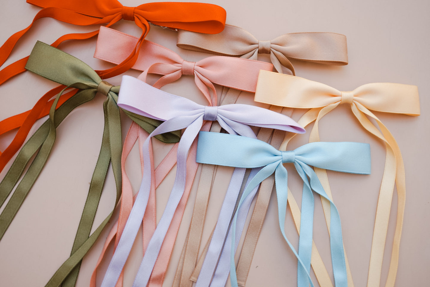 double tail silk bow (7 color options)