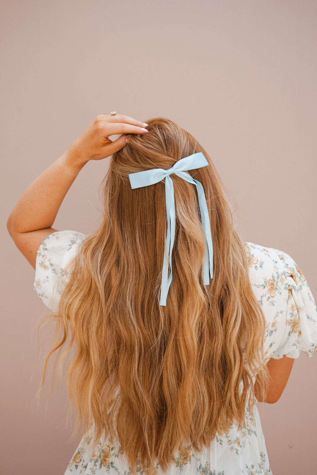 double tail silk bow (7 color options)