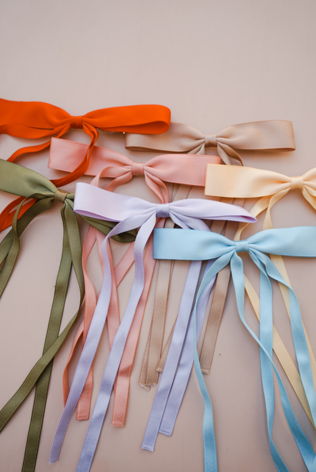 double tail silk bow (7 color options)