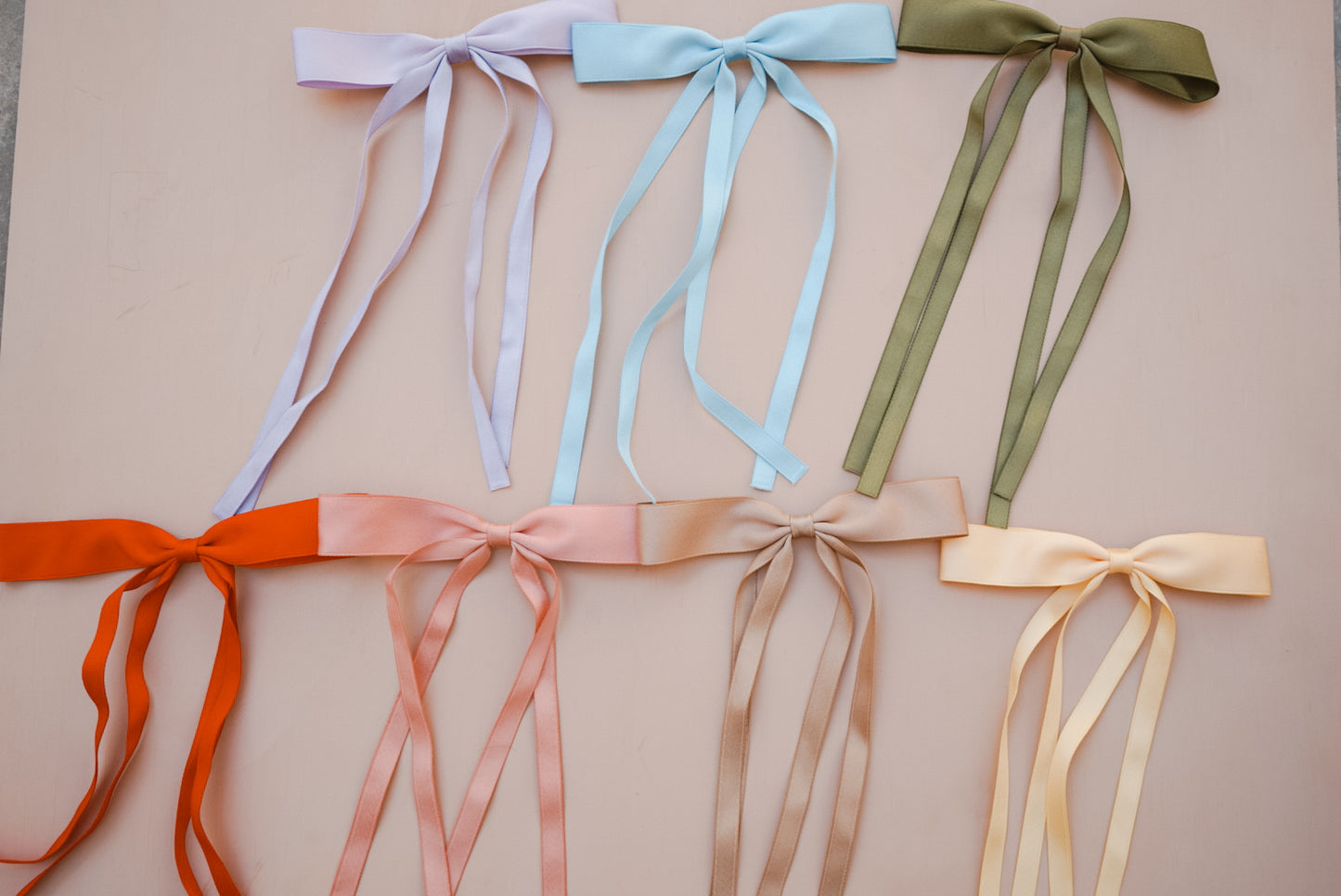 double tail silk bow (7 color options)