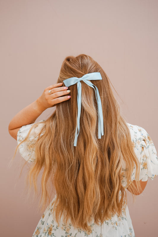 double tail silk bow (7 color options)