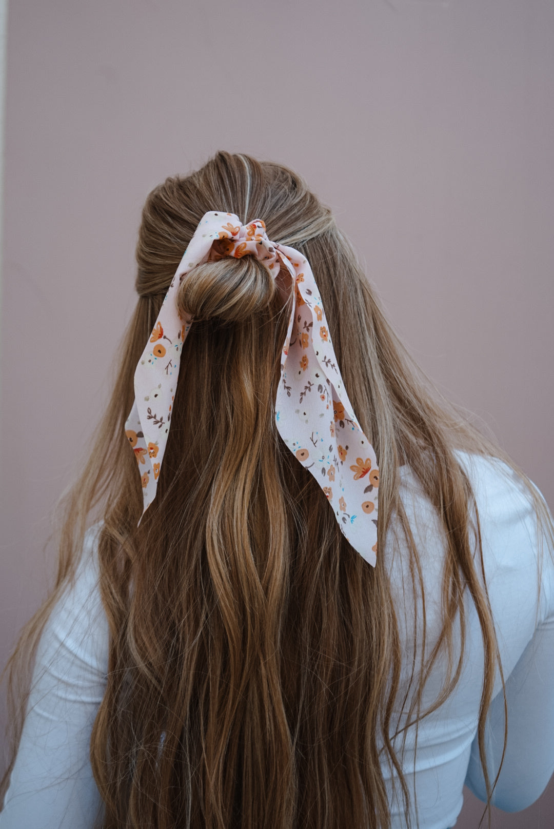 fall into winter bandana scrunchie (2 color options)