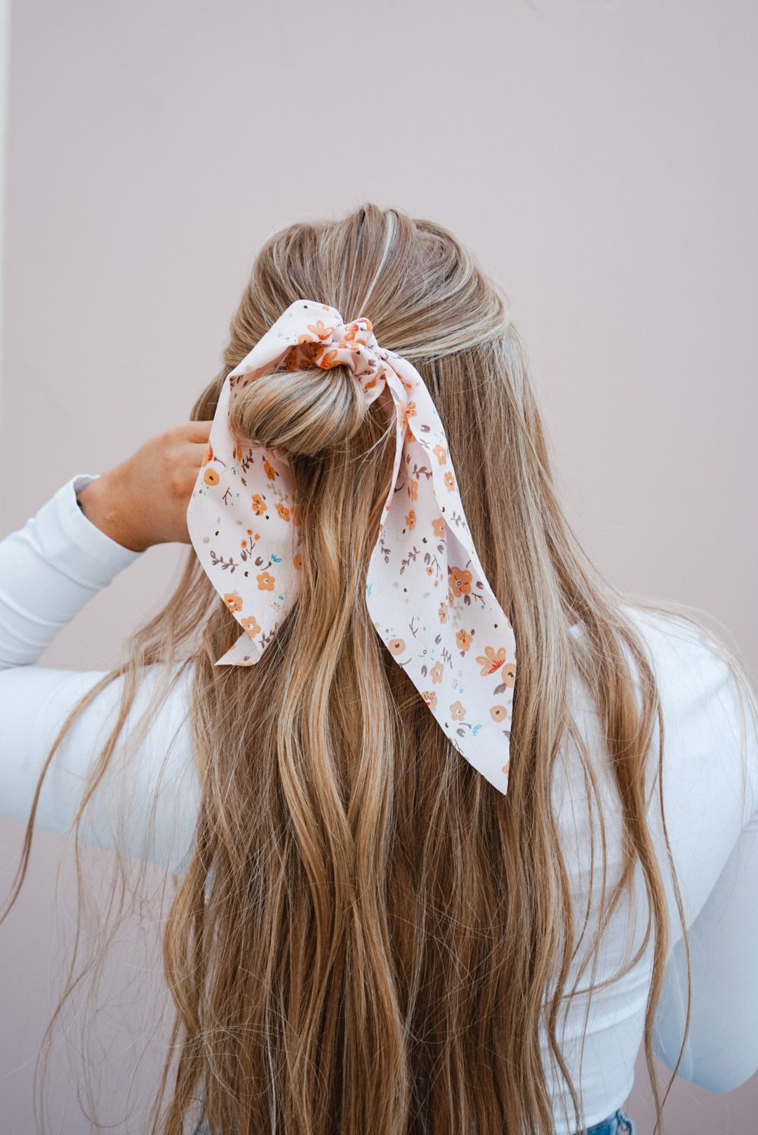 fall into winter bandana scrunchie (2 color options)