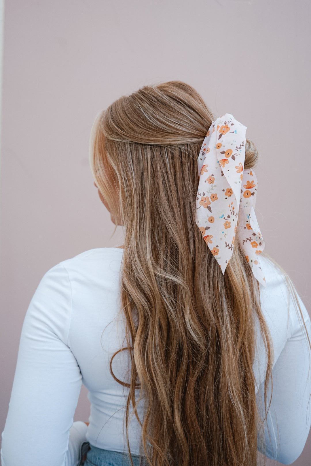 fall into winter bandana scrunchie (2 color options)