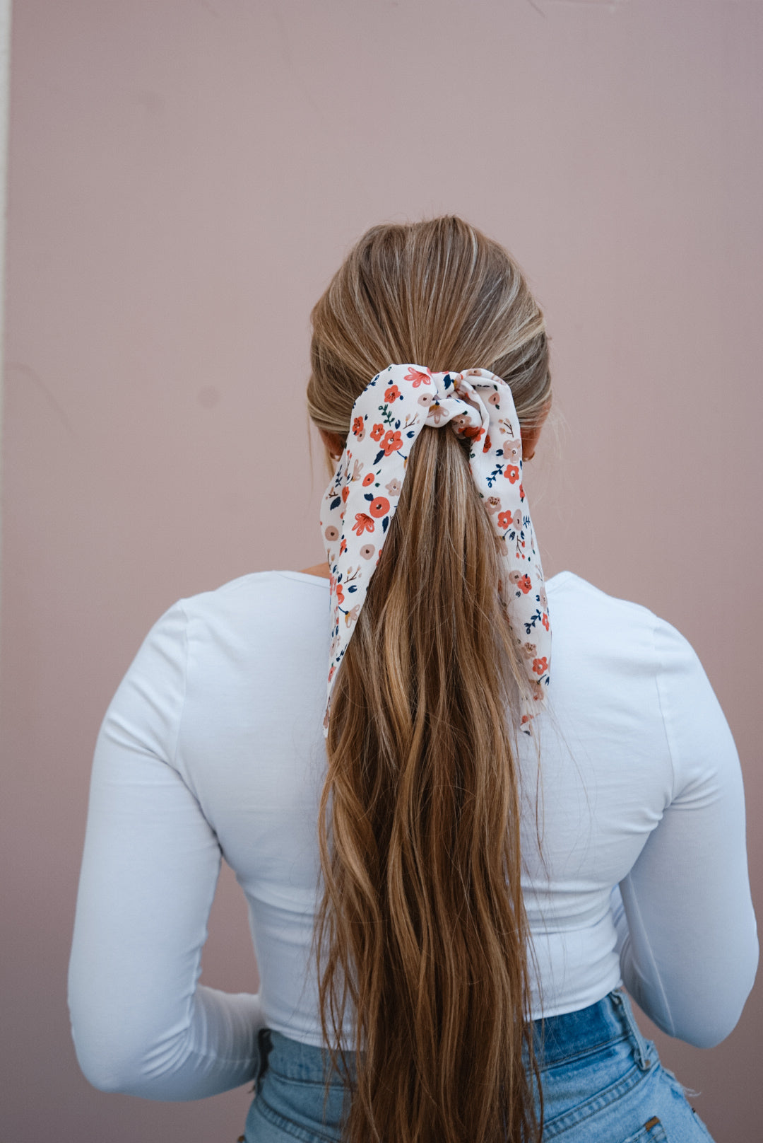 fall into winter bandana scrunchie (2 color options)