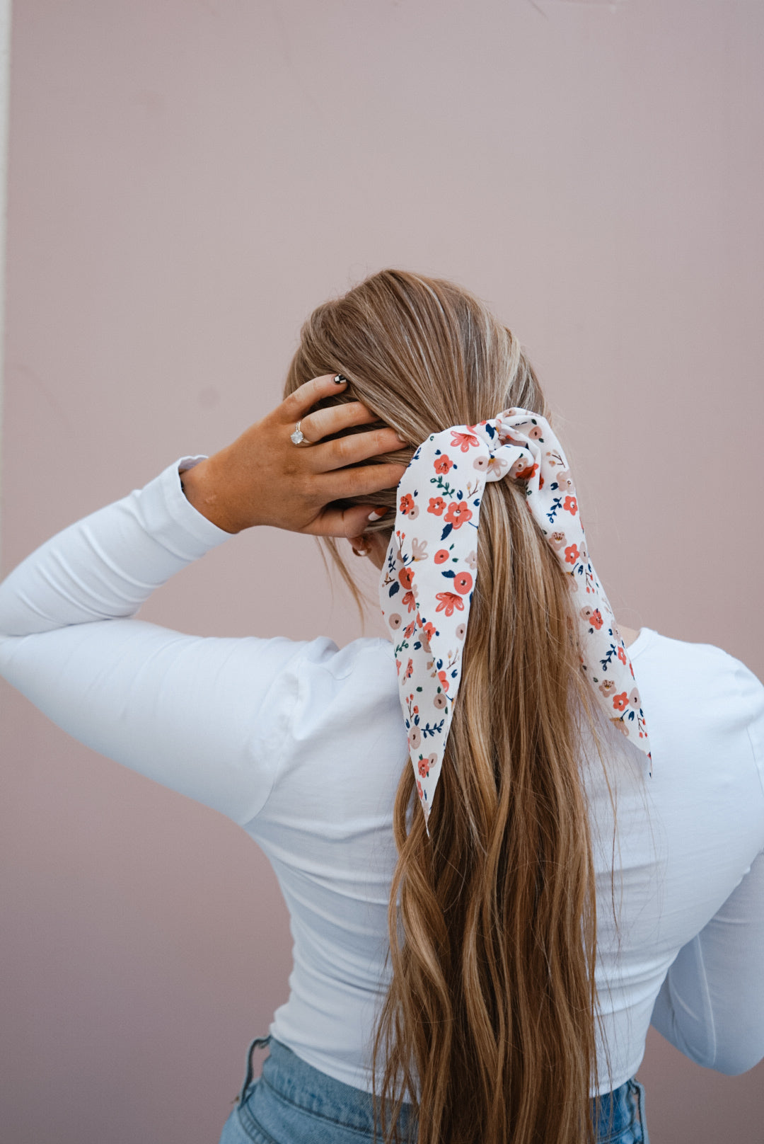 fall into winter bandana scrunchie (2 color options)