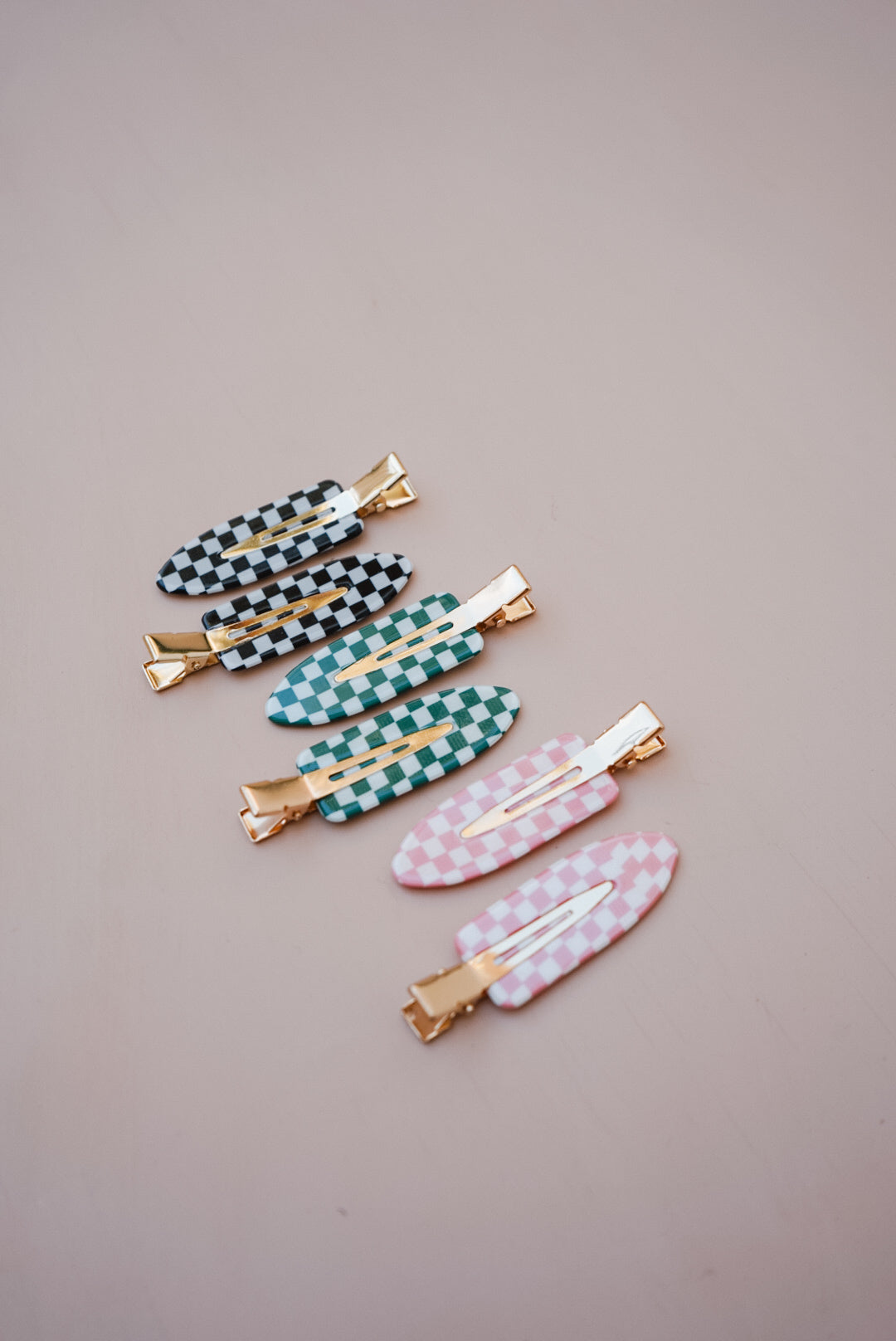 grwm checker clips (3 color options/pack of 2)