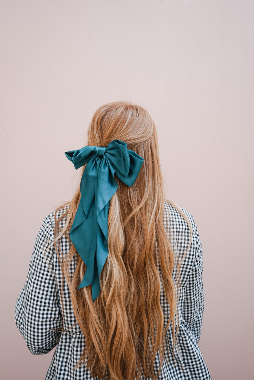 the dark green silk bow