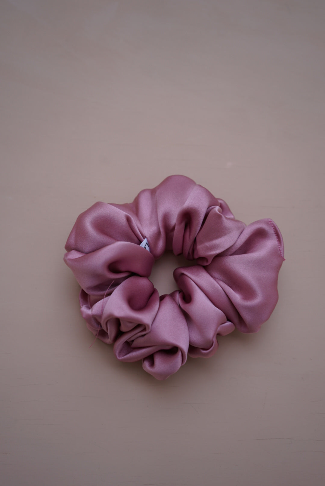 rose silk charmeuse oversized scrunchie