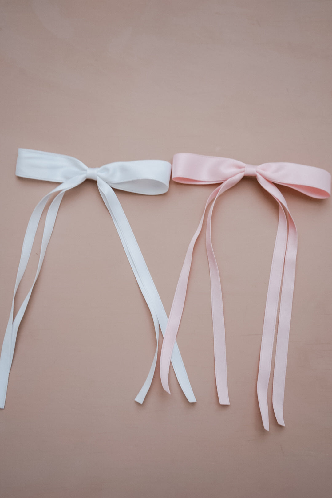 luv ya white silk bow