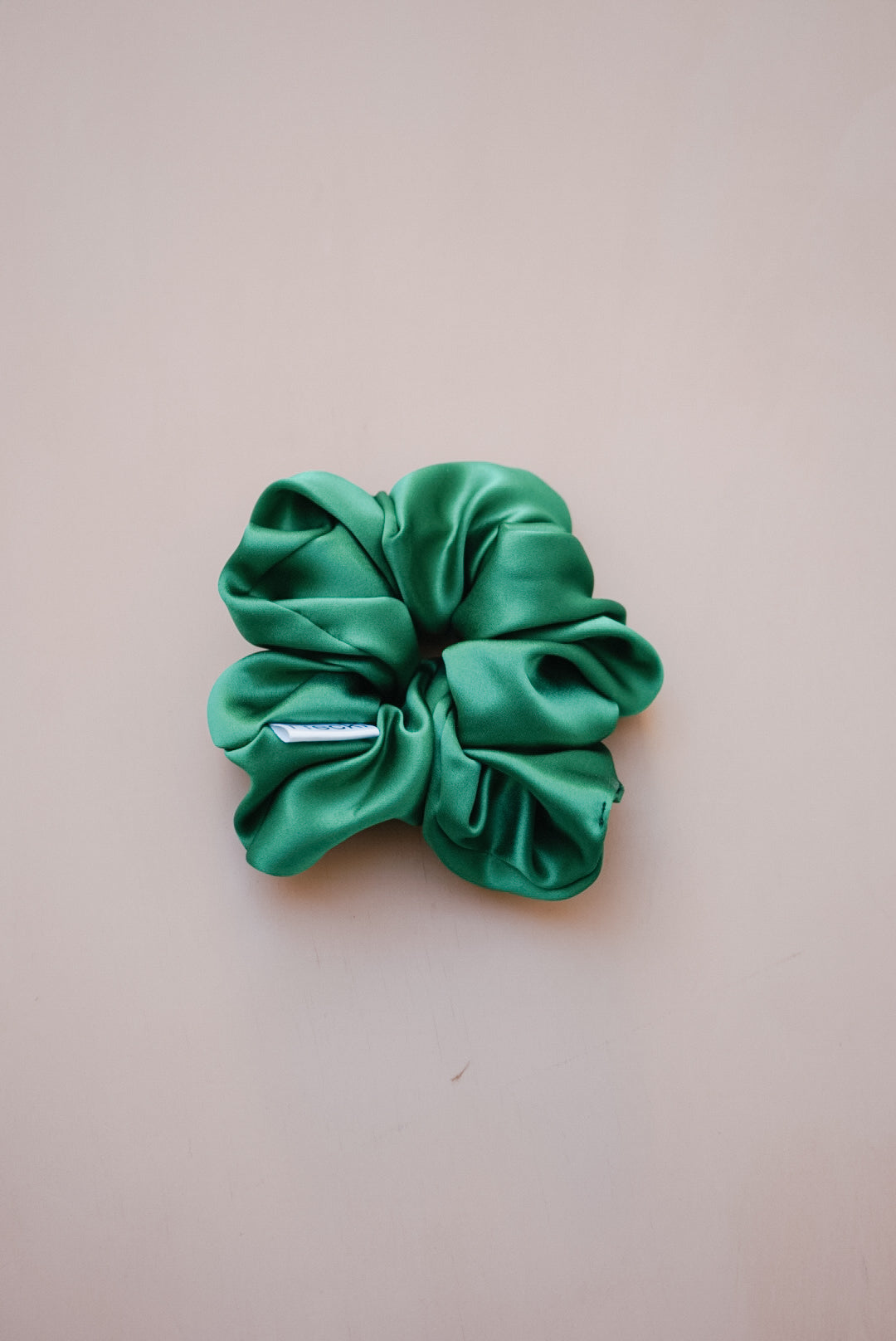 emerald girl silk charmeuse oversized scrunchie