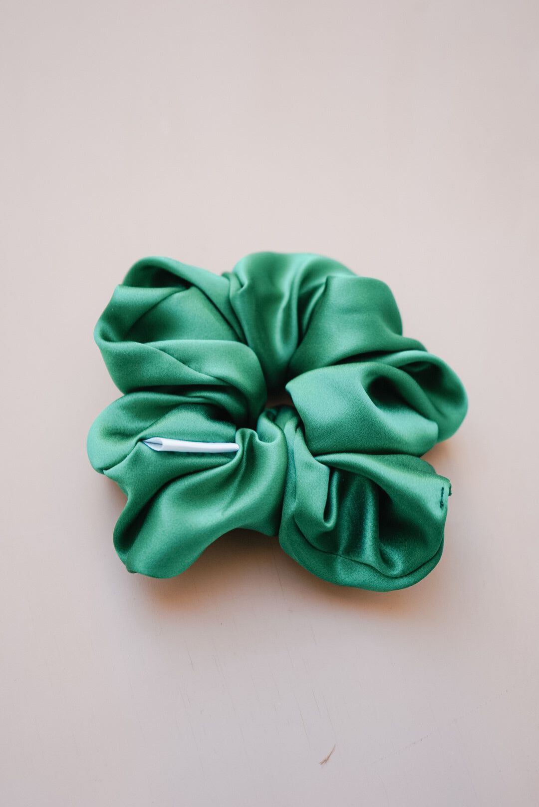 emerald girl silk charmeuse oversized scrunchie