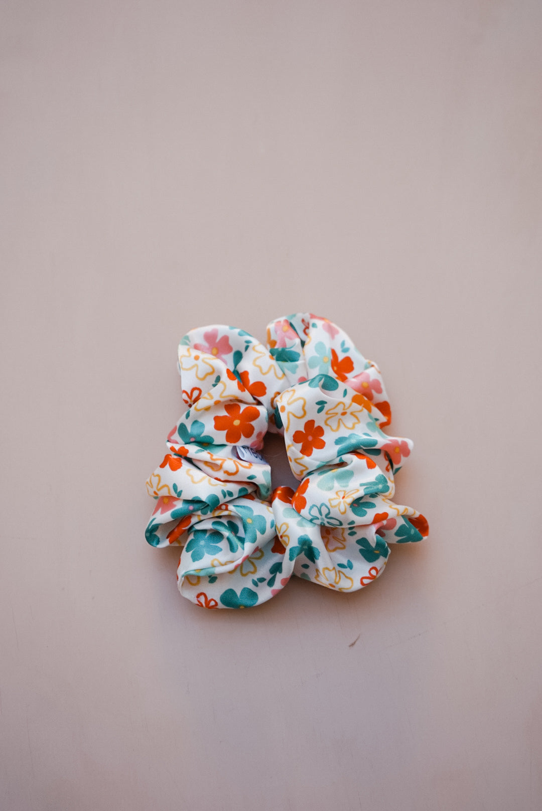 flower power silk charmeuse oversized scrunchie