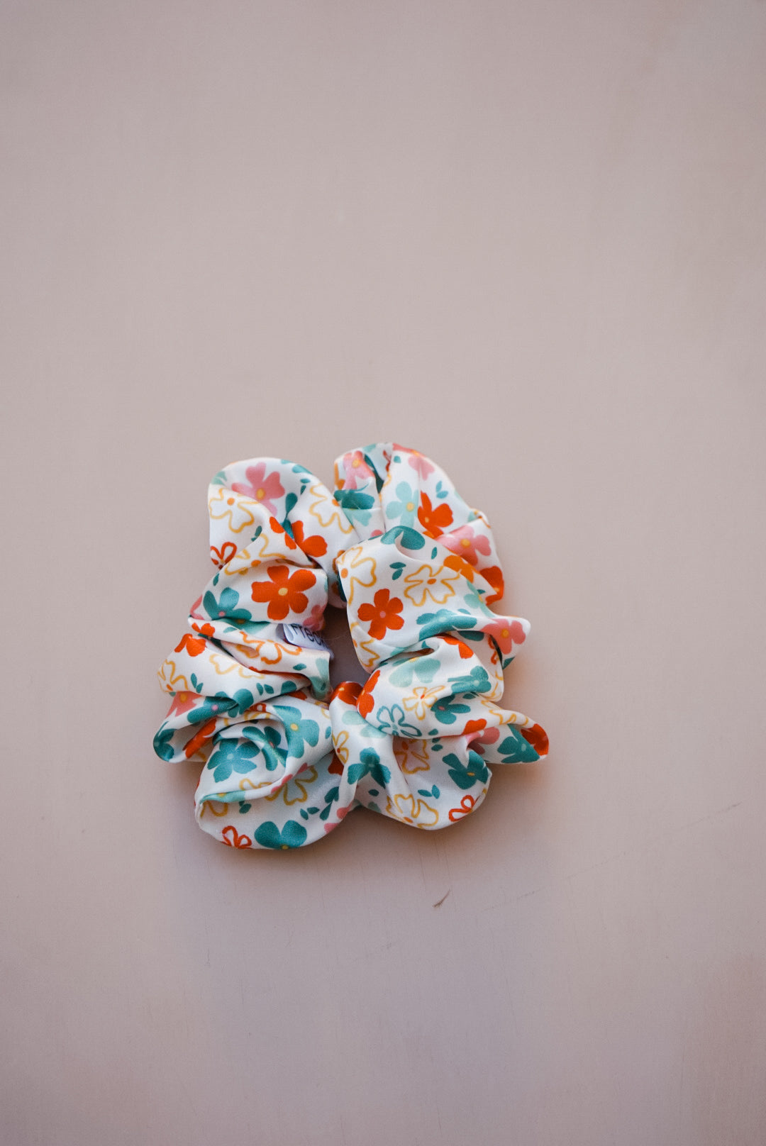 flower power silk charmeuse oversized scrunchie