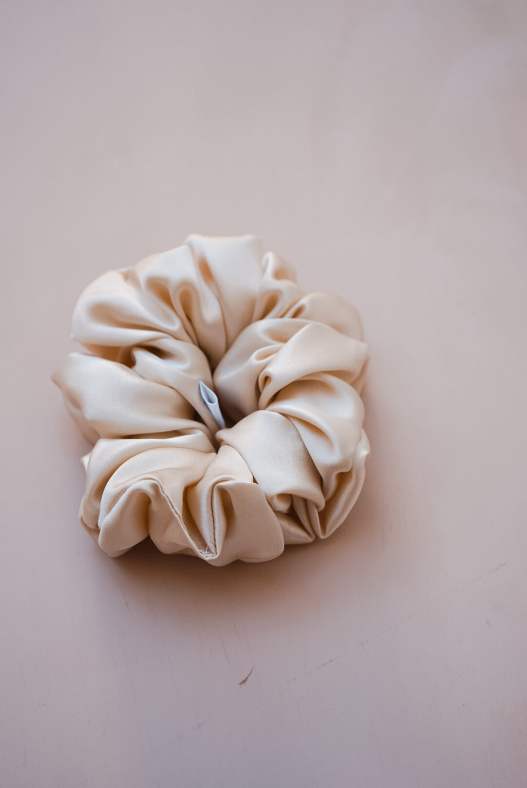 champagne silk charmeuse oversized scrunchies