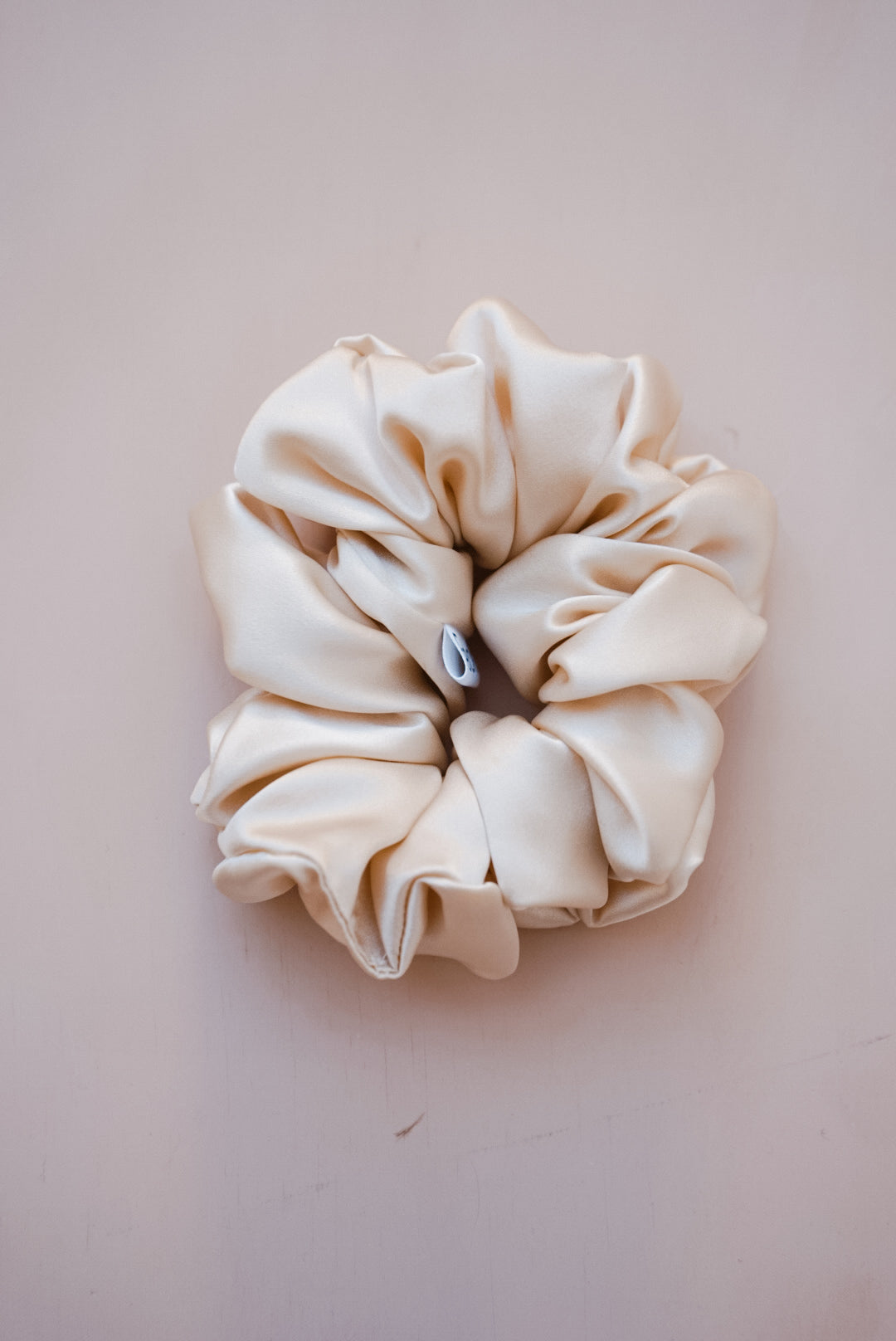 champagne silk charmeuse oversized scrunchies