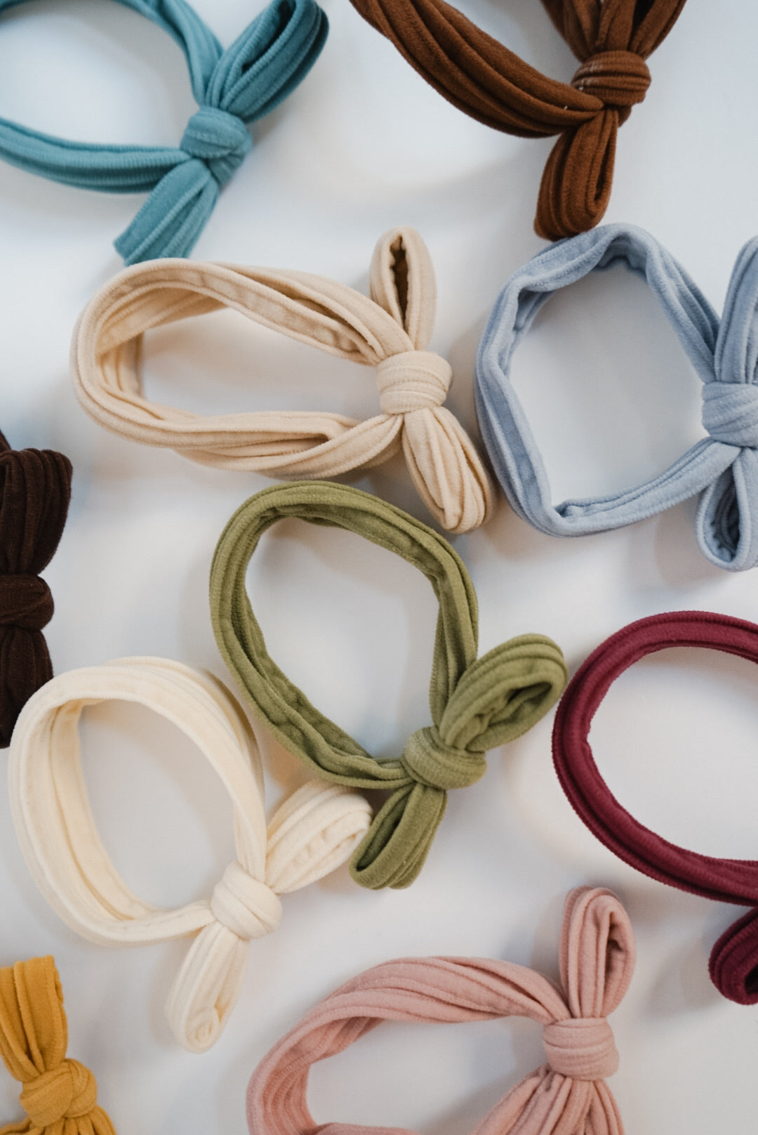 bow healthy hair ties (10 color options/pack of 2)