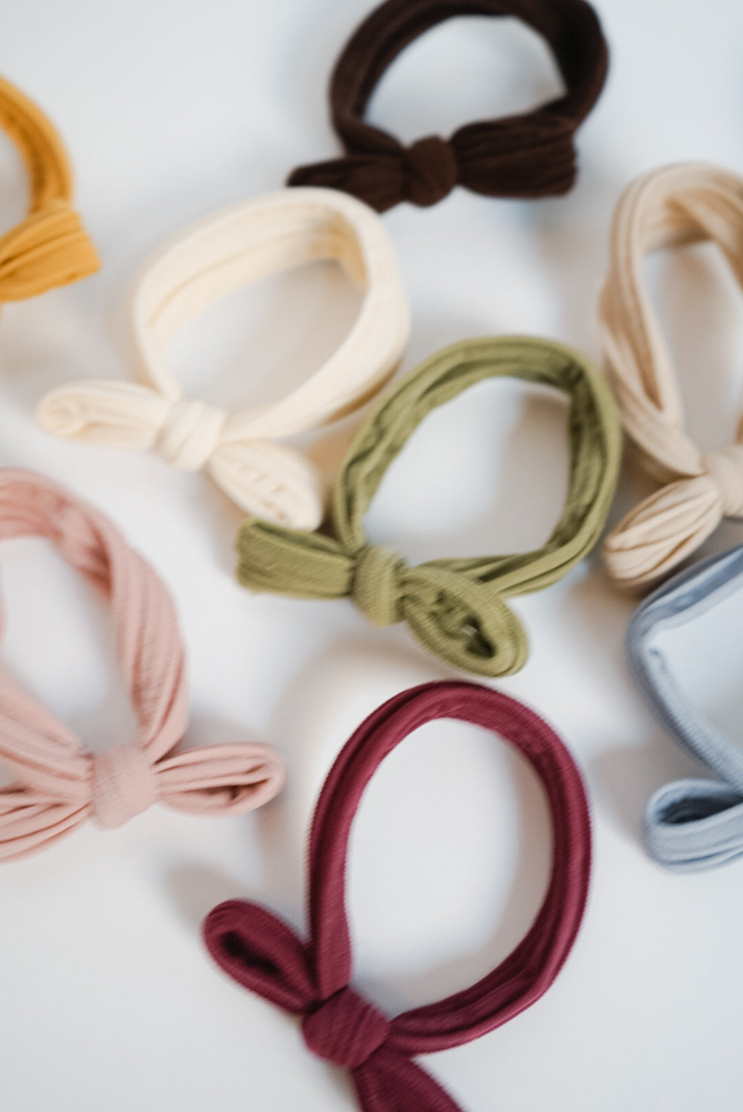 bow healthy hair ties (10 color options/pack of 2)