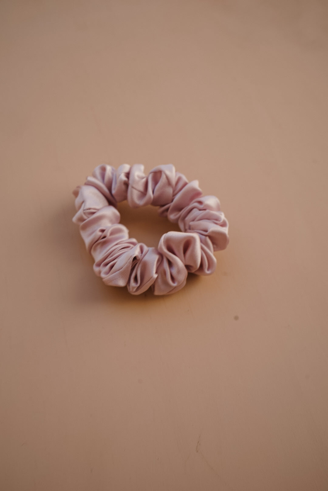 lavender silk skinny scrunchie