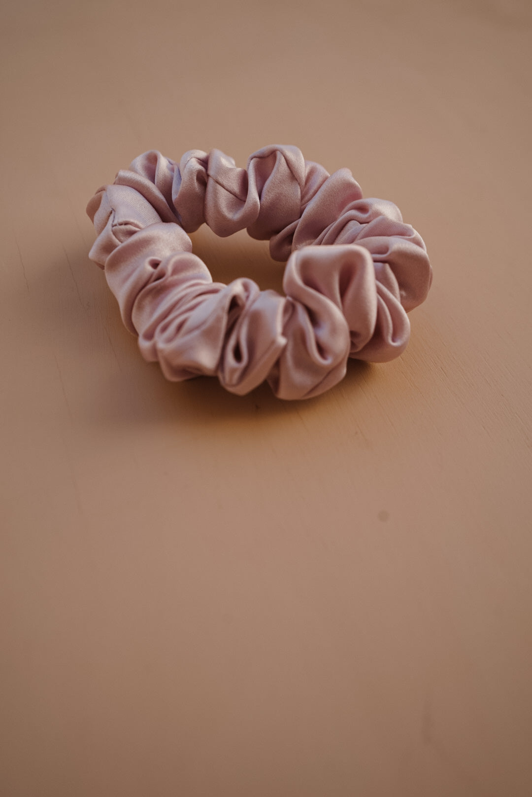 lavender silk skinny scrunchie