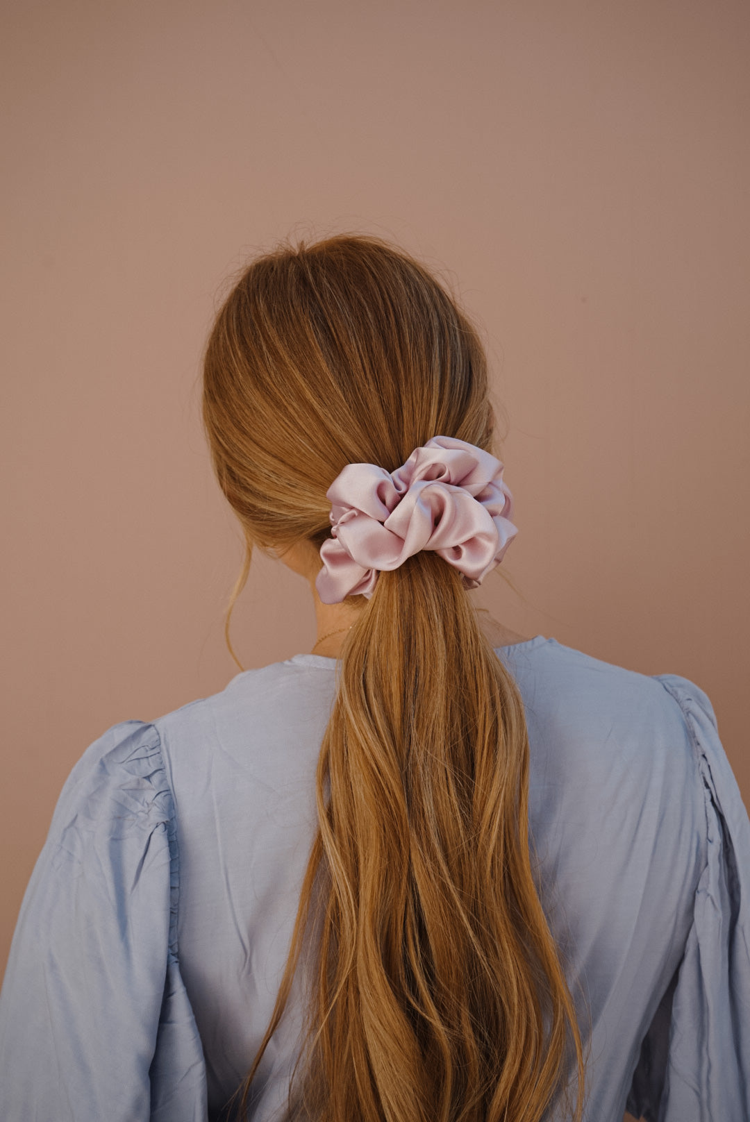 lavender silk oversized scrunchie