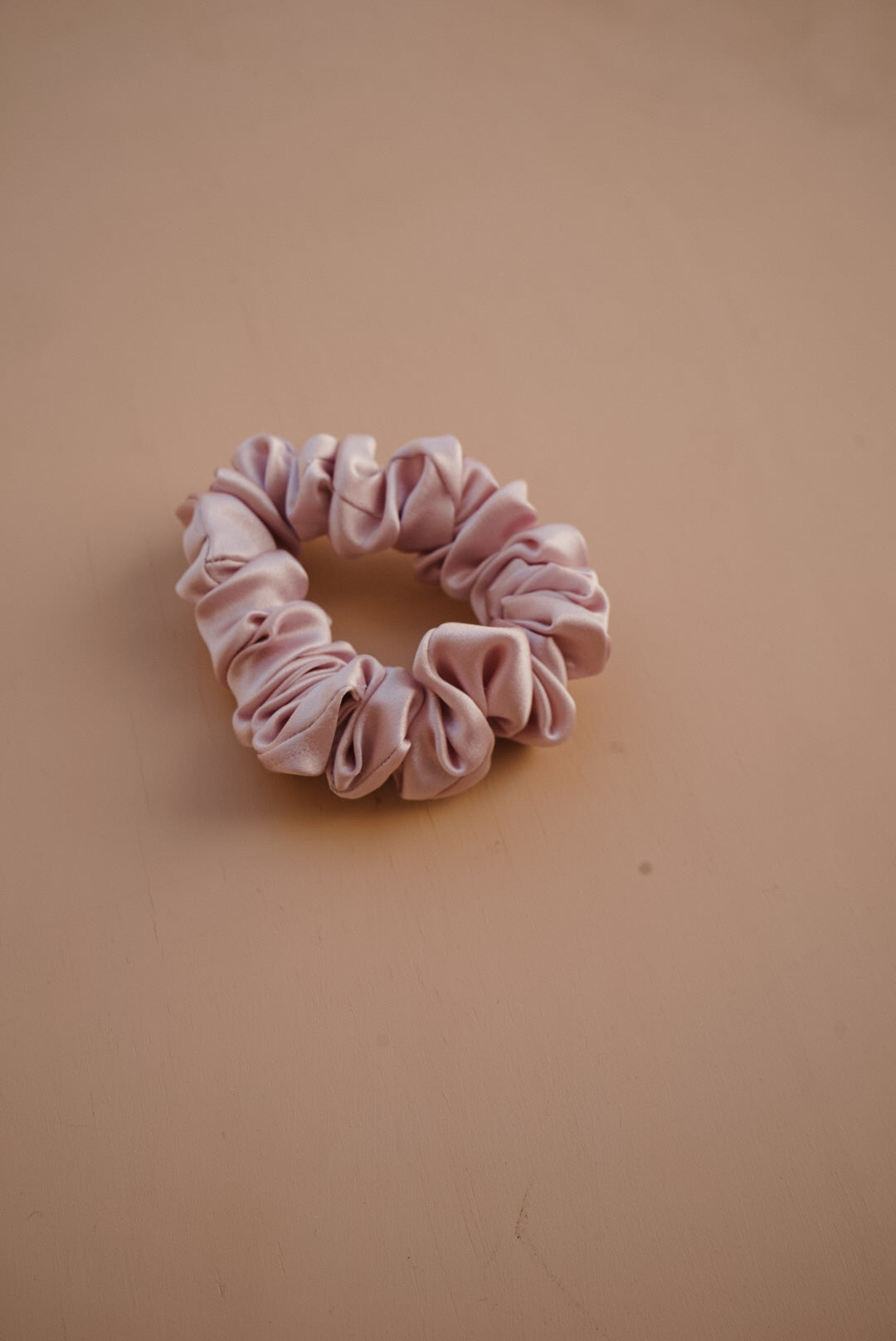 lavender silk skinny scrunchie