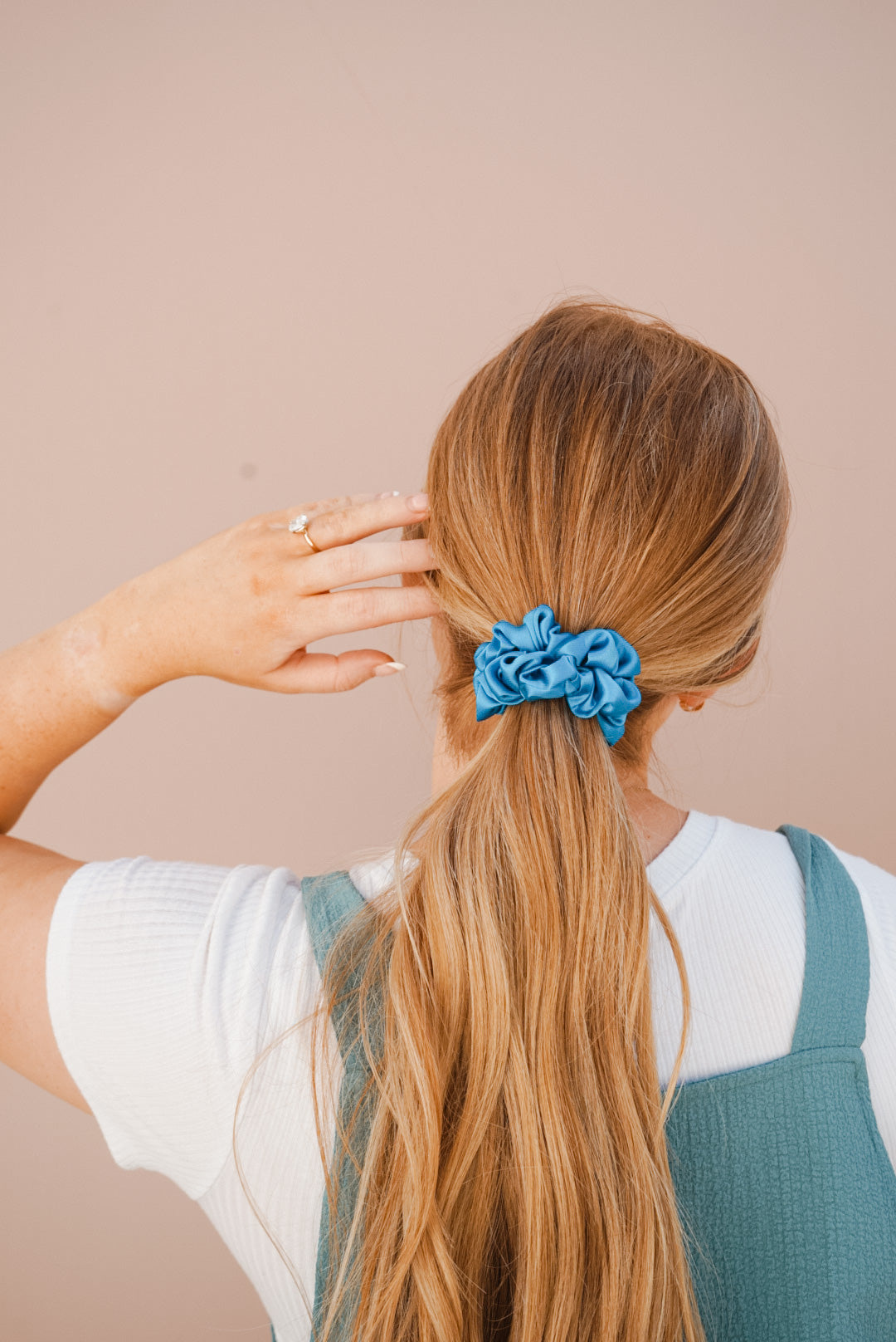 pool boy silk skinny scrunchie