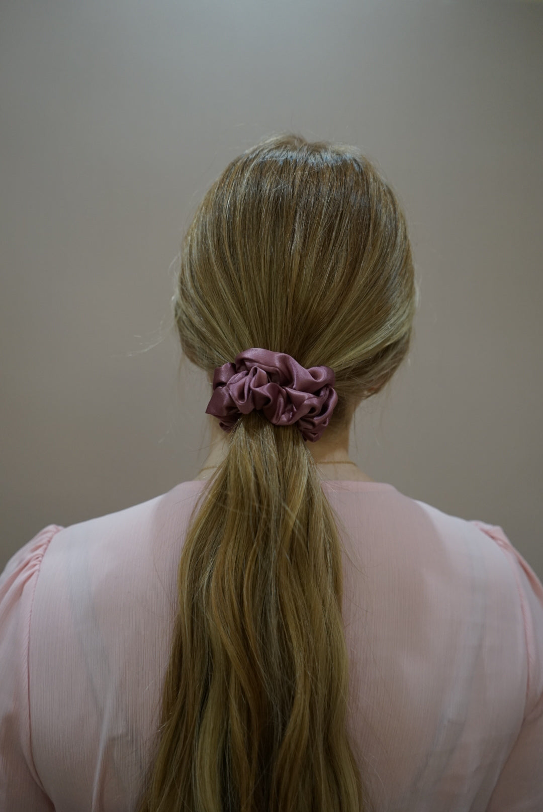 the berry skinny silk charmeuse scrunchie