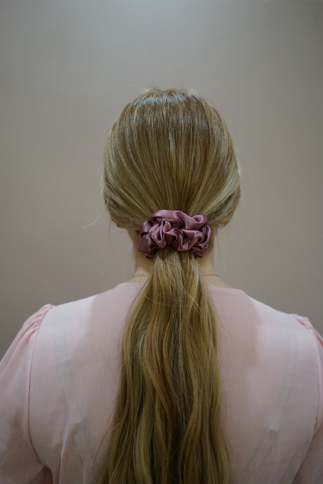 the berry skinny silk charmeuse scrunchie