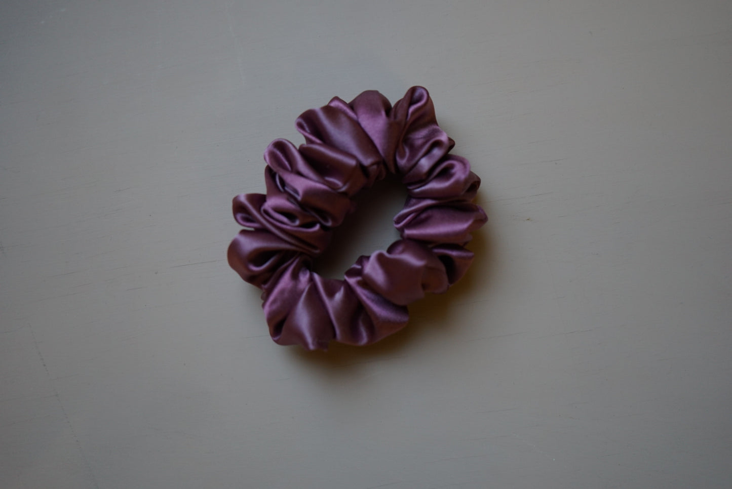 the berry skinny silk charmeuse scrunchie