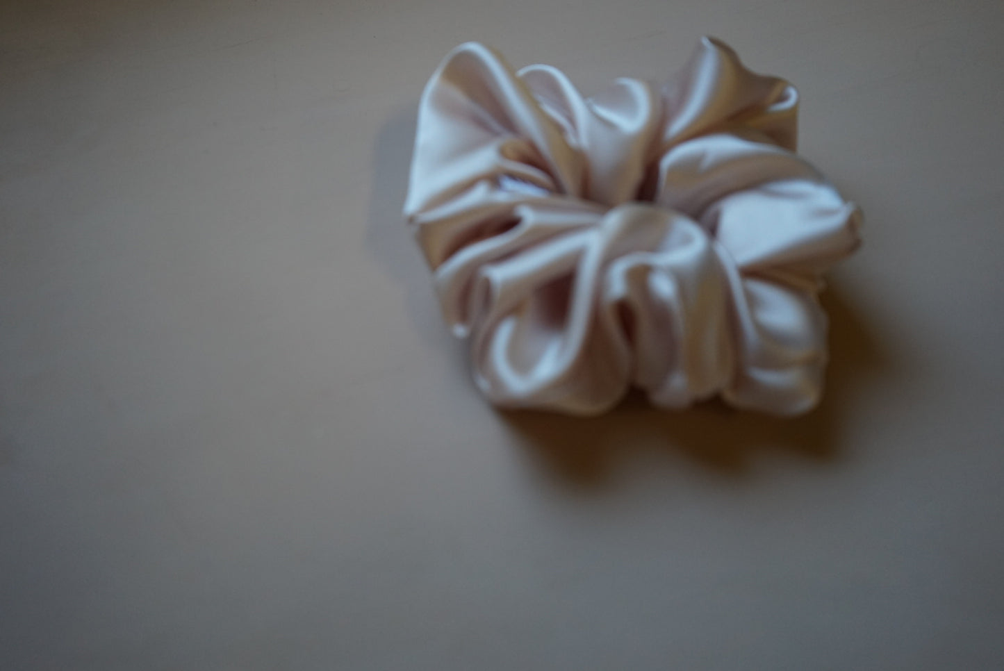 the petal pink oversized silk charmeuse scrunchie