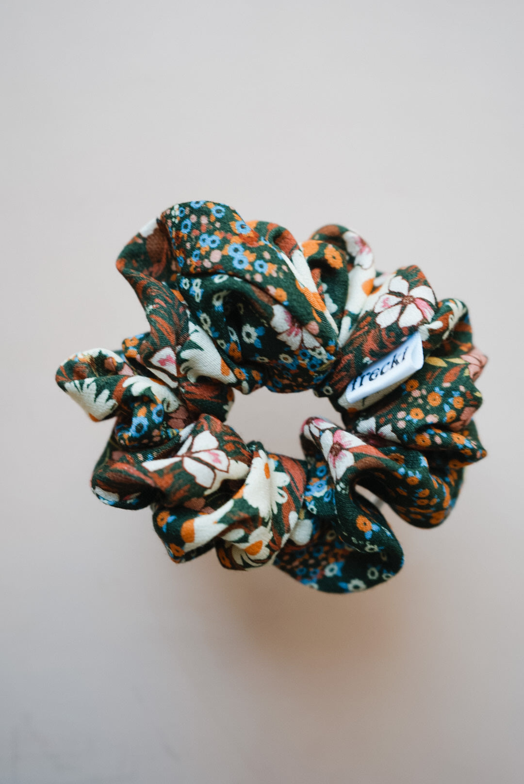 the green girl floral oversized scrunchie