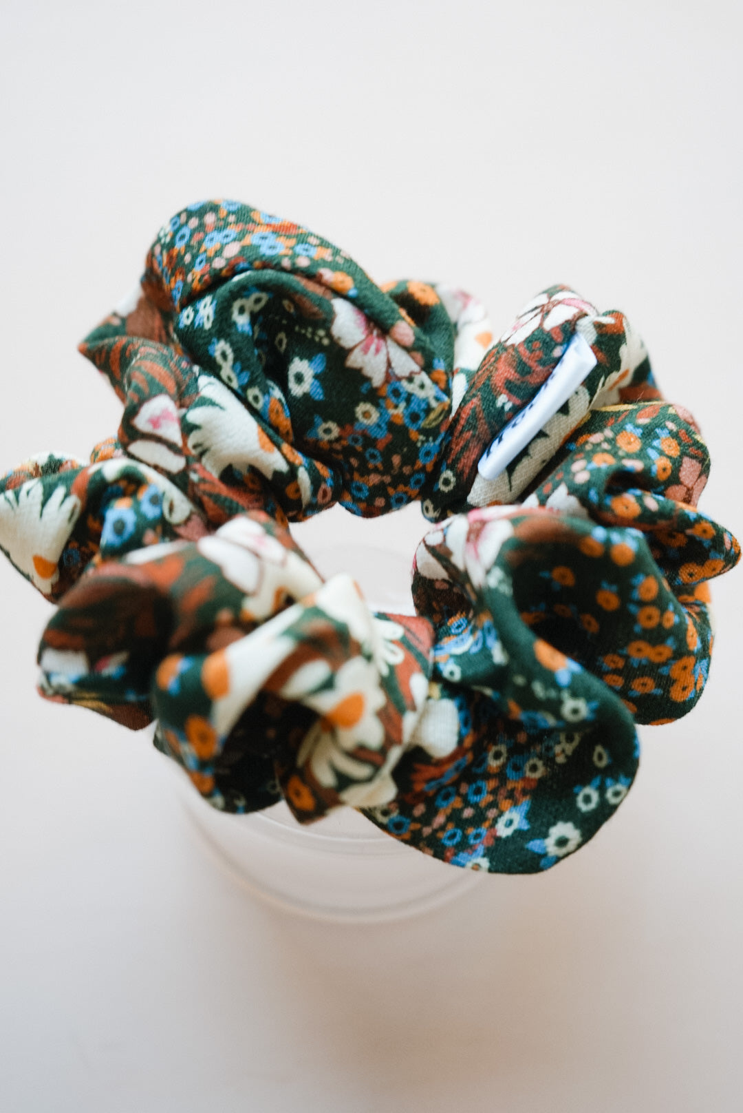 the green girl floral oversized scrunchie