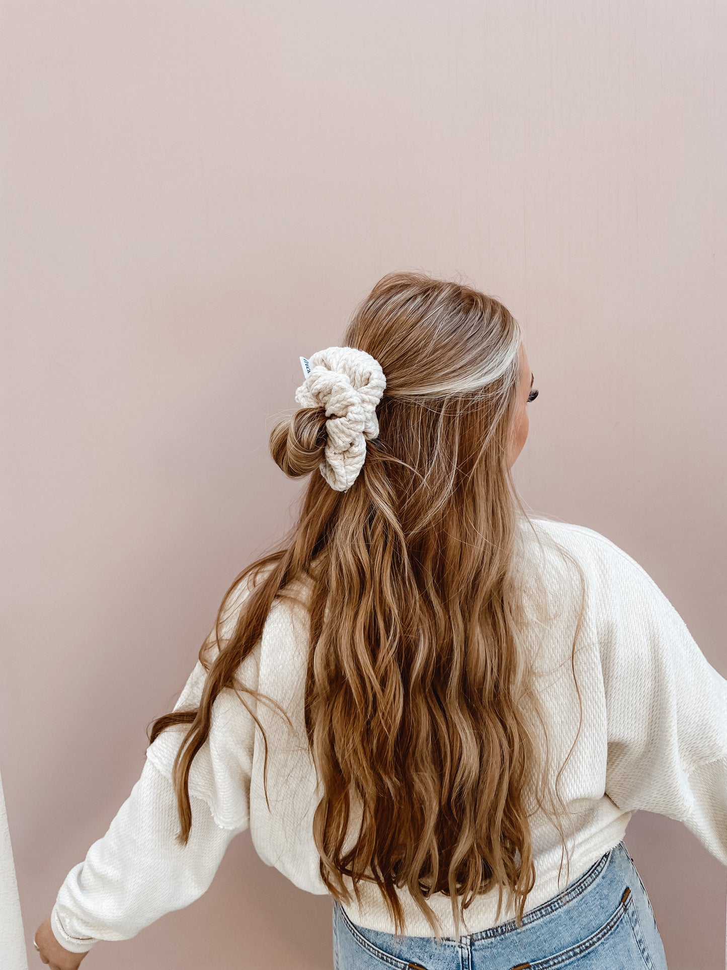 sweater season oversized scrunchie