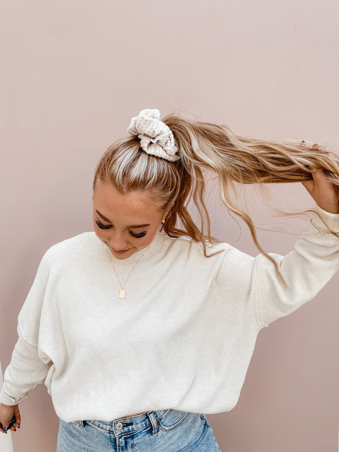 sweater season oversized scrunchie