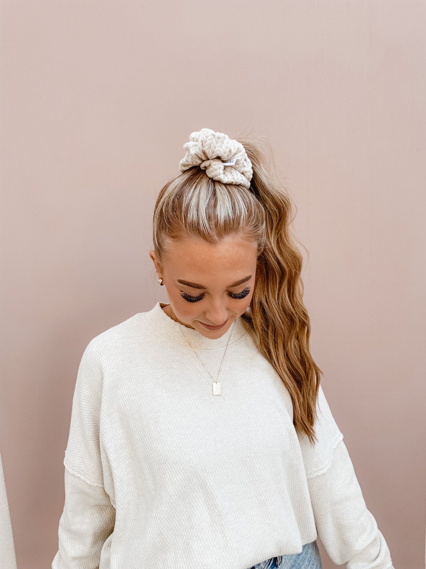 sweater season oversized scrunchie