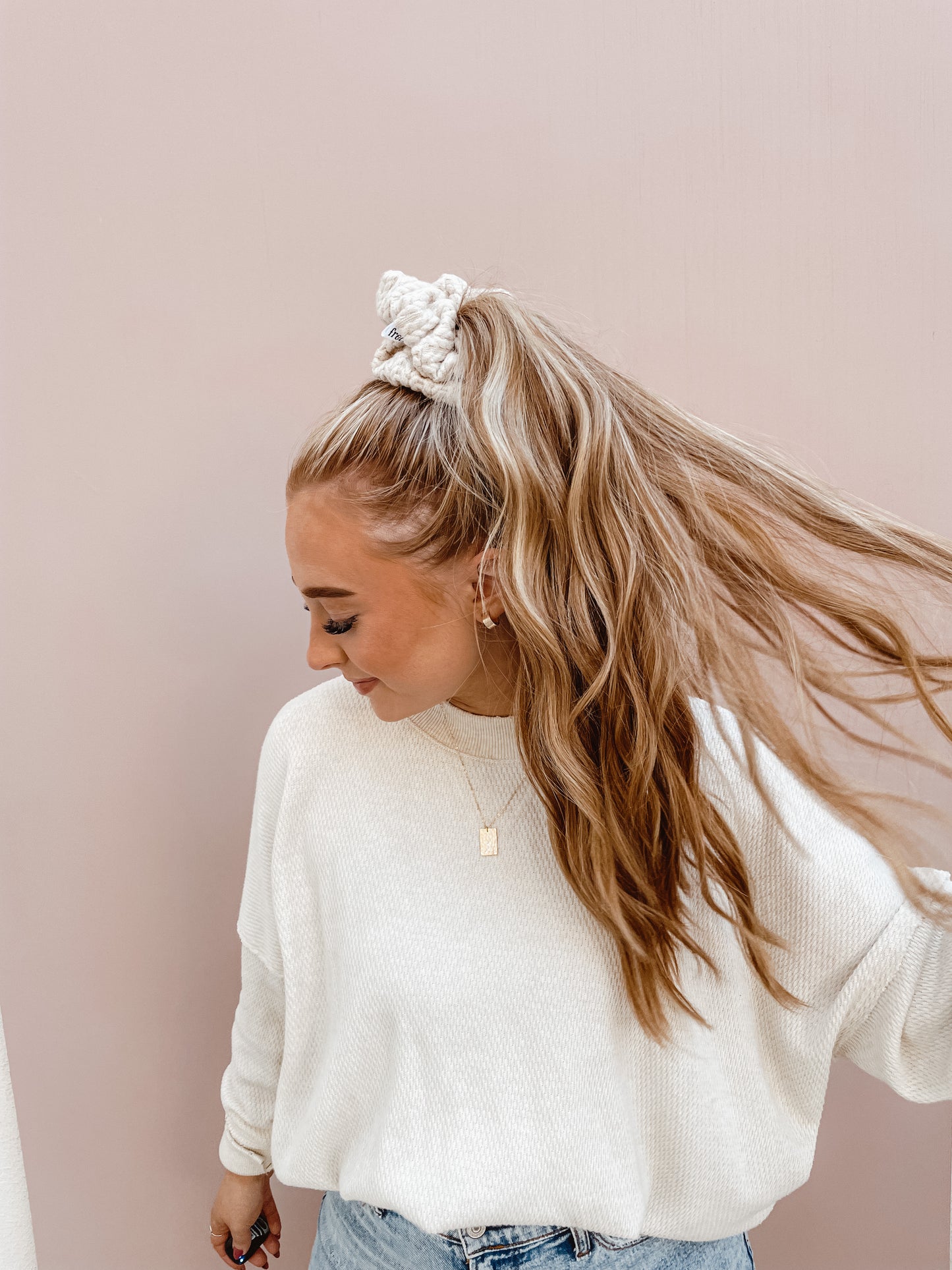 sweater season oversized scrunchie