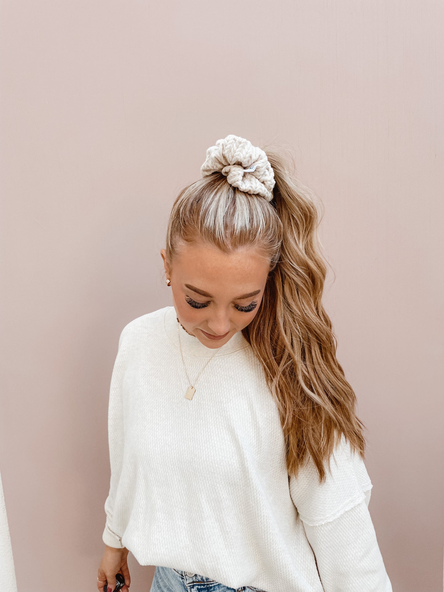 sweater season oversized scrunchie